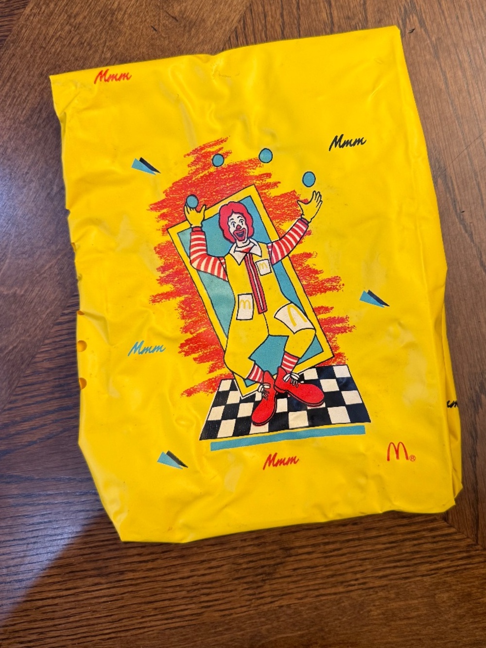 VINTAGE 1988 McDonald's Ronald McDonald vinyl reusable lunch bag